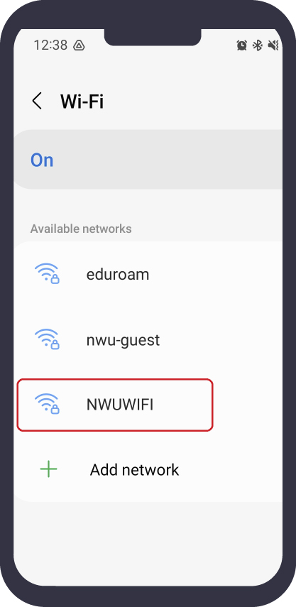 Choose NWUWIFI