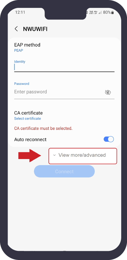 Select CA Certificate